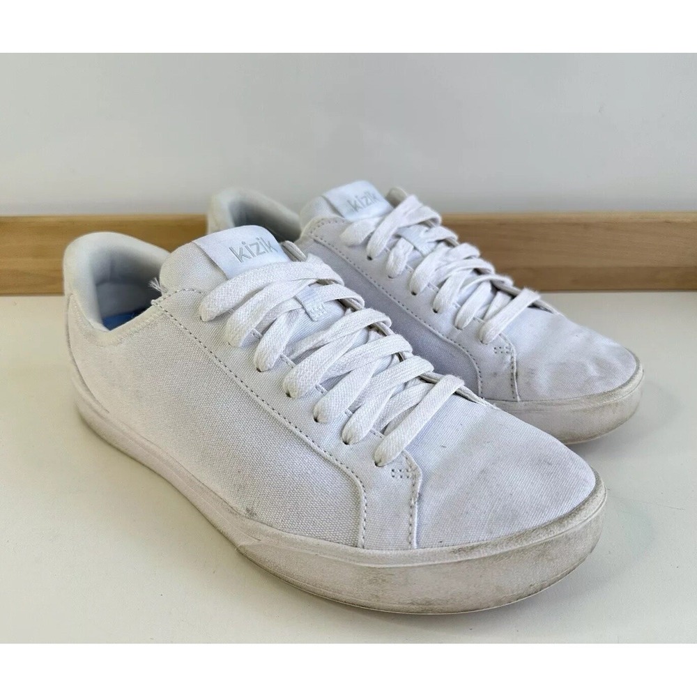 Kizik Irvine Sneakers Cloud White Canvas Lace Up / Women's‎ 8.5